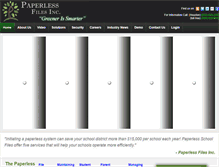 Tablet Screenshot of paperlessfiles.com